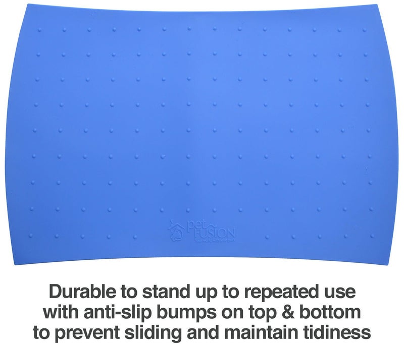 PetFusion Small Waterproof Dog & Cat Food Mat (18x12"). FDA Grade Silicone [superior hygiene, non-toxic, multiple sizes] - Image 5